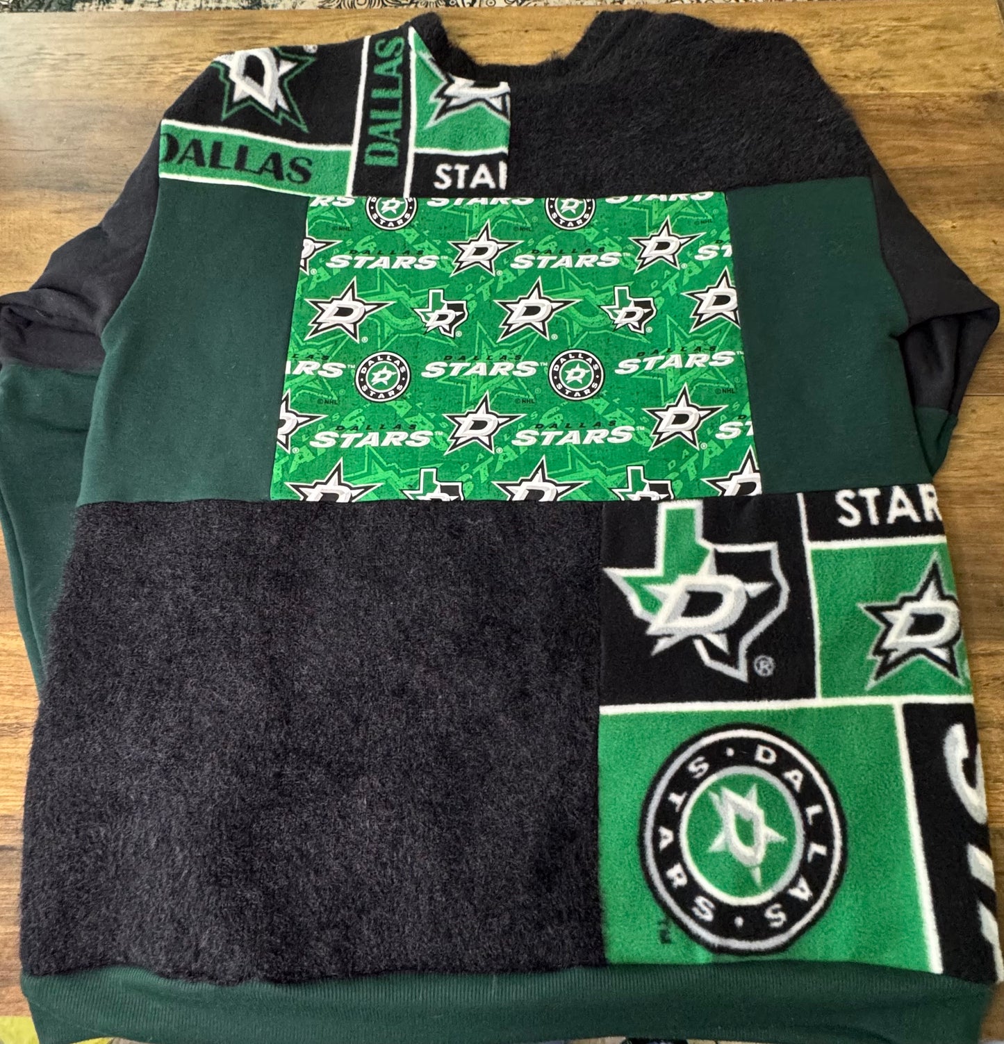 Hockey Patchwork Sweatshirt Size L